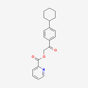 [2-(4-Cyclohexylphenyl)-2-oxoethyl] pyridine-2-carboxylate