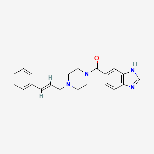 (E)-(1H-Benzo[d]imidazol-5-yl)(4-cinnamylpiperazin-1-yl)methanone