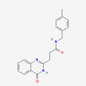 N-(4-Methylbenzyl)-3-(4-oxo-3,4-dihydroquinazolin-2-yl)propanamide