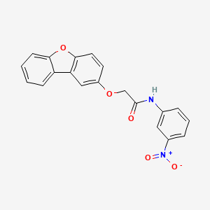 2-dibenzofuran-2-yloxy-N-(3-nitrophenyl)acetamide