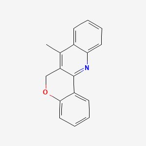 7-Methyl-6H-(1)benzopyrano(4,3-b)quinoline