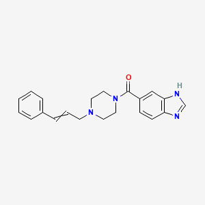 5-[4-(3-phenylprop-2-en-1-yl)piperazine-1-carbonyl]-1H-1,3-benzodiazole