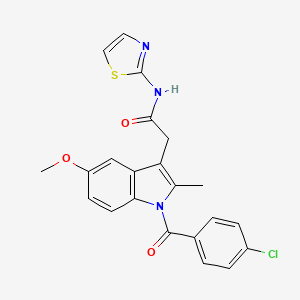 2-[1-(4-chlorobenzoyl)-5-methoxy-2-methylindol-3-yl]-N-(1,3-thiazol-2-yl)acetamide