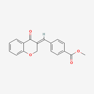 Methyl (E)-4-((4-oxochroman-3-ylidene)methyl)benzoate