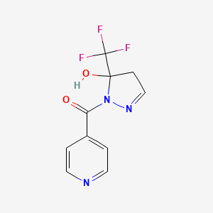 [5-hydroxy-5-(trifluoromethyl)-4H-pyrazol-1-yl]-(4-pyridyl)methanone