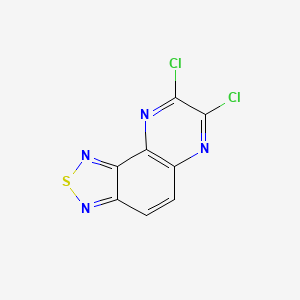 molecular formula C8H2Cl2N4S B10803588 7,8-Dichloro-[1,2,5]thiadiazolo[3,4-f]quinoxaline 