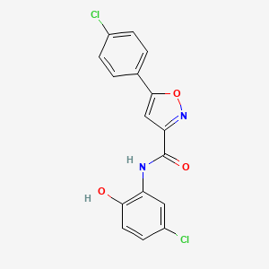 N-(5-chloro-2-hydroxyphenyl)-5-(4-chlorophenyl)isoxazole-3-carboxamide