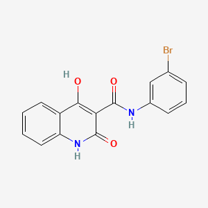 N-(3-bromophenyl)-2-hydroxy-4-oxo-1H-quinoline-3-carboxamide