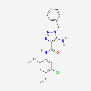 5-amino-1-benzyl-N-(5-chloro-2,4-dimethoxyphenyl)triazole-4-carboxamide