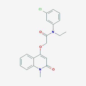 N-(3-chlorophenyl)-N-ethyl-2-(1-methyl-2-oxoquinolin-4-yl)oxyacetamide