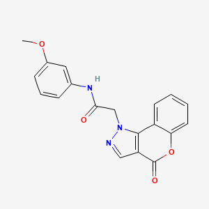 N~1~-(3-methoxyphenyl)-2-[4-oxochromeno[4,3-c]pyrazol-1(4H)-yl]acetamide