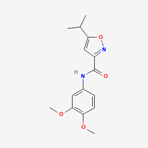 N-(3,4-dimethoxyphenyl)-5-isopropylisoxazole-3-carboxamide