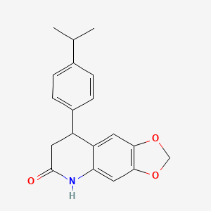 8-[4-(propan-2-yl)phenyl]-7,8-dihydro[1,3]dioxolo[4,5-g]quinolin-6(5H)-one