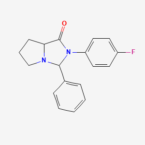 2-(4-fluorophenyl)-3-phenyl-5,6,7,7a-tetrahydro-3H-pyrrolo[1,2-c]imidazol-1-one