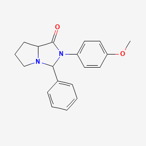 2-(4-methoxyphenyl)-3-phenyl-5,6,7,7a-tetrahydro-3H-pyrrolo[1,2-c]imidazol-1-one