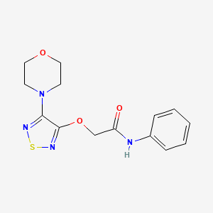 2-{[4-(morpholin-4-yl)-1,2,5-thiadiazol-3-yl]oxy}-N-phenylacetamide