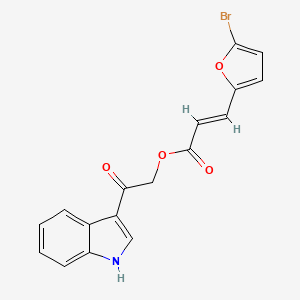 [2-(1H-indol-3-yl)-2-oxoethyl] (E)-3-(5-bromofuran-2-yl)prop-2-enoate