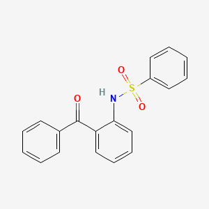 molecular formula C19H15NO3S B10803898 N-(2-benzoylphenyl)benzenesulfonamide 