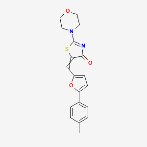 5-[[5-(4-Methylphenyl)furan-2-yl]methylidene]-2-morpholin-4-yl-1,3-thiazol-4-one