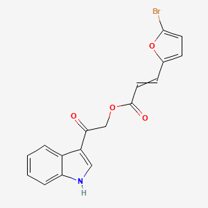 [2-(1H-indol-3-yl)-2-oxoethyl] 3-(5-bromofuran-2-yl)prop-2-enoate