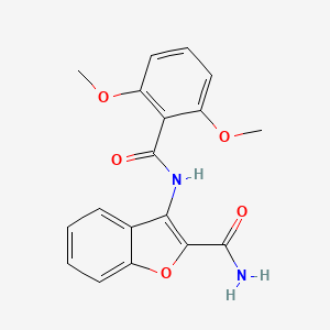 3-[(2,6-Dimethoxybenzoyl)amino]-1-benzofuran-2-carboxamide