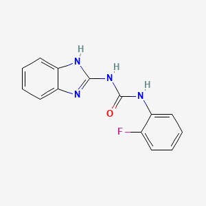 1-(1H-benzimidazol-2-yl)-3-(2-fluorophenyl)urea