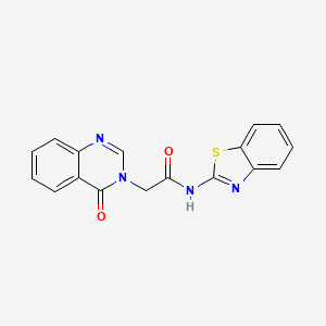 N-(1,3-benzothiazol-2-yl)-2-(4-oxoquinazolin-3-yl)acetamide