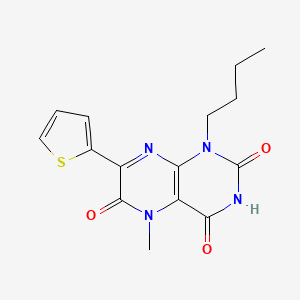 1-Butyl-5-methyl-7-thiophen-2-ylpteridine-2,4,6-trione