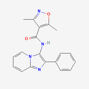 3,5-Dimethyl-N-(2-phenylimidazo[1,2-a]pyridin-3-yl)isoxazole-4-carboxamide