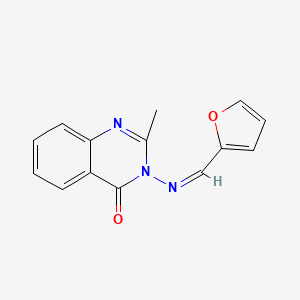 3-[(E)-furan-2-ylmethylideneamino]-2-methylquinazolin-4-one