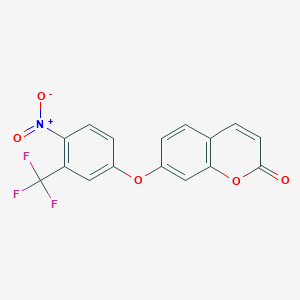 7-[4-nitro-3-(trifluoromethyl)phenoxy]-2H-chromen-2-one