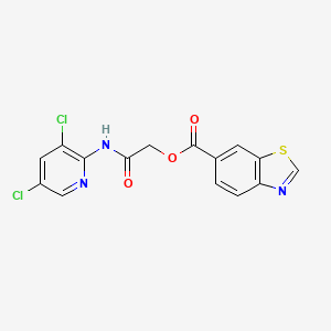 [2-[(3,5-Dichloropyridin-2-yl)amino]-2-oxoethyl] 1,3-benzothiazole-6-carboxylate