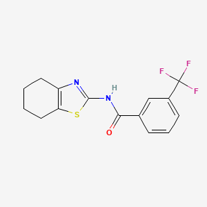 N-(4,5,6,7-tetrahydro-1,3-benzothiazol-2-yl)-3-(trifluoromethyl)benzamide