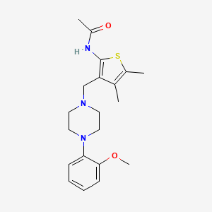 molecular formula C20H27N3O2S B10804161 N-[3-[[4-(2-methoxyphenyl)piperazin-1-yl]methyl]-4,5-dimethylthiophen-2-yl]acetamide 