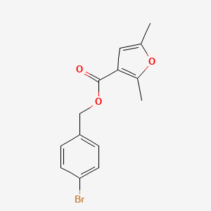 (4-Bromophenyl)methyl 2,5-dimethylfuran-3-carboxylate