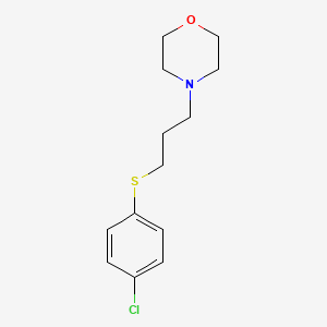 molecular formula C13H18ClNOS B10804184 4-[3-(4-chlorophenyl)sulfanylpropyl]morpholine 