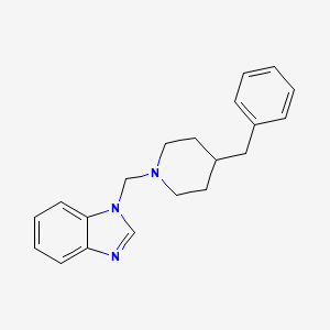 1-[(4-Benzylpiperidin-1-yl)methyl]benzimidazole