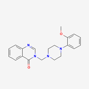 molecular formula C20H22N4O2 B10804195 3-[[4-(2-Methoxyphenyl)piperazin-1-yl]methyl]quinazolin-4-one 