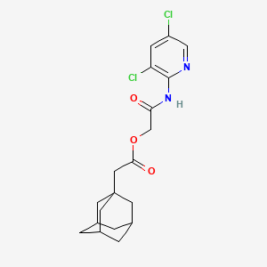 [2-[(3,5-Dichloropyridin-2-yl)amino]-2-oxoethyl] 2-(1-adamantyl)acetate