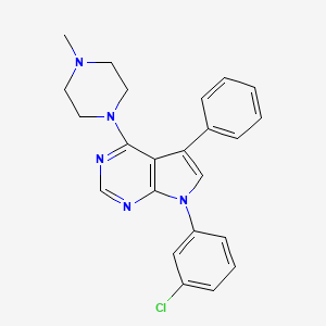 7-(3-Chlorophenyl)-4-(4-methylpiperazin-1-yl)-5-phenylpyrrolo[2,3-d]pyrimidine