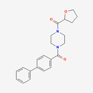 Oxolan-2-yl-[4-(4-phenylbenzoyl)piperazin-1-yl]methanone