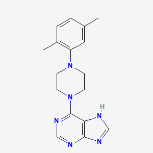 6-[4-(2,5-dimethylphenyl)piperazin-1-yl]-7H-purine