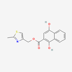 (2-Methyl-1,3-thiazol-4-yl)methyl 1,4-dihydroxynaphthalene-2-carboxylate