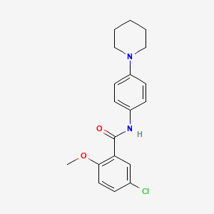 5-chloro-2-methoxy-N-(4-piperidin-1-ylphenyl)benzamide