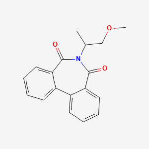 molecular formula C18H17NO3 B10804318 6-(1-methoxypropan-2-yl)-5H-dibenzo[c,e]azepine-5,7(6H)-dione 