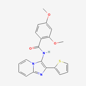 2,4-Dimethoxy-N-[2-(thiophen-2-YL)imidazo[1,2-A]pyridin-3-YL]benzamide