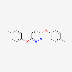 molecular formula C18H16N2O2 B10804326 3,6-Bis(4-methylphenoxy)pyridazine 