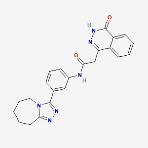 2-(4-oxo-3H-phthalazin-1-yl)-N-[3-(6,7,8,9-tetrahydro-5H-[1,2,4]triazolo[4,3-a]azepin-3-yl)phenyl]acetamide