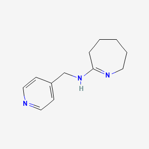 molecular formula C12H17N3 B10804363 N-(pyridin-4-ylmethyl)-3,4,5,6-tetrahydro-2H-azepin-7-amine 