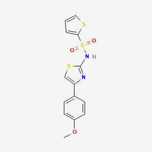 N-[4-(4-methoxyphenyl)-1,3-thiazol-2-yl]thiophene-2-sulfonamide